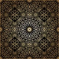 Ornamental round morocco seamless pattern.