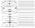 Ornamental rule lines in different design