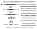 Ornamental rule lines in different design