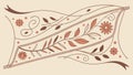 Ornamental Scroll Banner: Vintage Decor, Decorative Element, vector design Generative AI Royalty Free Stock Photo
