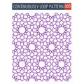 Ornamental seamless loop arabic or islamic geometric pattern tiles. Royalty Free Stock Photo