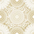 Ornamental seamless pattern with large flowers.