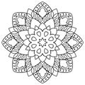 Ornamental simple mandala.