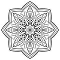 Ornamental simple mandala.