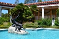 Drunken Faun Statue and Pool, J. Paul Getty Museum, Getty Villa Malibu, California, USA