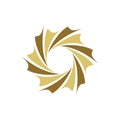 Ornamental Swirl Star Logo Template Illustration Design. Vector EPS 10