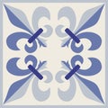 Ornamental tiles pattern. Royalty Free Stock Photo