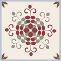 Ornamental tiles pattern. Royalty Free Stock Photo