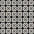 Ornamental tiling seamless pattern. Vector abstract geometric te