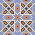 Ornamental triangular and hexagonal morocco seamless pattern.