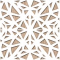 Mesh netting ornament - Abstract paneling pattern