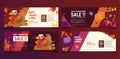 Ornamental Turkey Thanksgiving Banner Collection