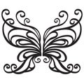 Ornamental vector butterfly