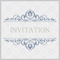 Ornamental vintage illustration for wedding invitations, greeting cards. Royalty Free Stock Photo