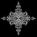 Ornamental white snowflake