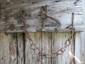 Ornamental wrought iron chain handmade Royalty Free Stock Photo