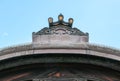 Ornamentation on roofs of Nijo Castle in Kyoto.