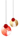 Ornamented Christmas balls