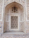 Ornamented marble window in Agra