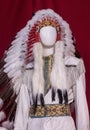 Ornamented traditional native american indian suit