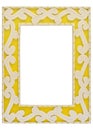 Ornamented Yellow Picture Frame w/ Path