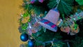 Ornaments for Christmas tree decoration, with different shapes, colors and sizes