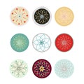 Ornaments. Floral mandalas Royalty Free Stock Photo