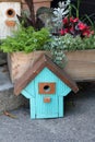 Ornaments in the form of a beautiful birdhouse