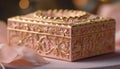 Ornate altar decoration, celebrating ancient Catholicism beauty generated by AI