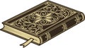 Ornate Ancient Book - Historical Knowledge Volume, vector design Generative AI Royalty Free Stock Photo