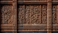 Ornate ancient door symbolizes rich cultural history generated by AI