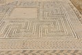 Ornate ancient roman floor tiles, detail of Ruins of Italica, Roman city in the province of Hispania Baetica