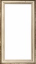 Ornate Antique Silver Ornate Frame Vertical Empty Interior White Background Isolated Royalty Free Stock Photo