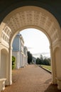 Ornate arch at newly renovated Gunnersbury Park and Museum on the Gunnersbury Estate, West London UK