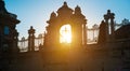 Ornate arched gateway to the Buda Castle Or Royal Palace Royalty Free Stock Photo