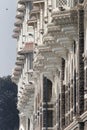 Ornate balconies of Taj Mahal Hotel, Gateway of India , India Royalty Free Stock Photo
