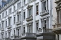 Ornate balconies and windows frames