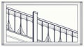 Ornate Balcony Railing Vector Illustration, vector design Generative AI Royalty Free Stock Photo