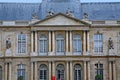 ornate baroque facade of the French National Archives museum