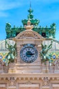 Ornate beaux arts style details of the famous Grand Casino or Monte Carlo Casino in Monaco on Place du Casino