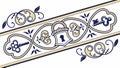 Ornate Border with Keys - Elegant Decorative Frame Vector Art, vector design Generative AI Royalty Free Stock Photo