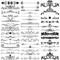 Ornate Borders icon vector set. Frame framing illustration sign collection. vintage pattern symbol or logo. Royalty Free Stock Photo