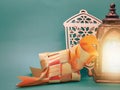 islamic theme. Ramadan and eid decoration background Royalty Free Stock Photo