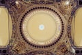 Ornate cathedral dome, up view, church interior, famous place, Nice, France