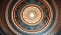 Ornate Ceiling Fresco Design Royalty Free Stock Photo