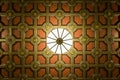 Ornate Ceiling and Light Fixture - Cleveland, Ohio Royalty Free Stock Photo