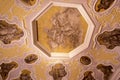 Ornate Ceiling in Museum in Berlin Germany