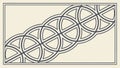 Ornate Celtic Knotwork Interlacing Pattern Design, vector design Generative AI Royalty Free Stock Photo