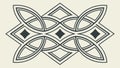 Ornate Celtic Knotwork Pattern Vector, vector design Generative AI Royalty Free Stock Photo