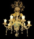 Ornate Chandelier with Jade Centre